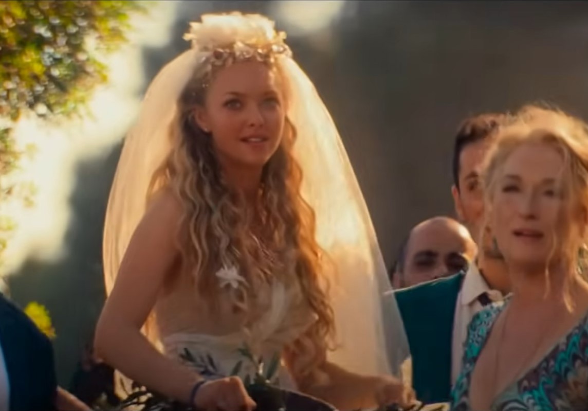 Sophie's wedding dress in Mamma Mia