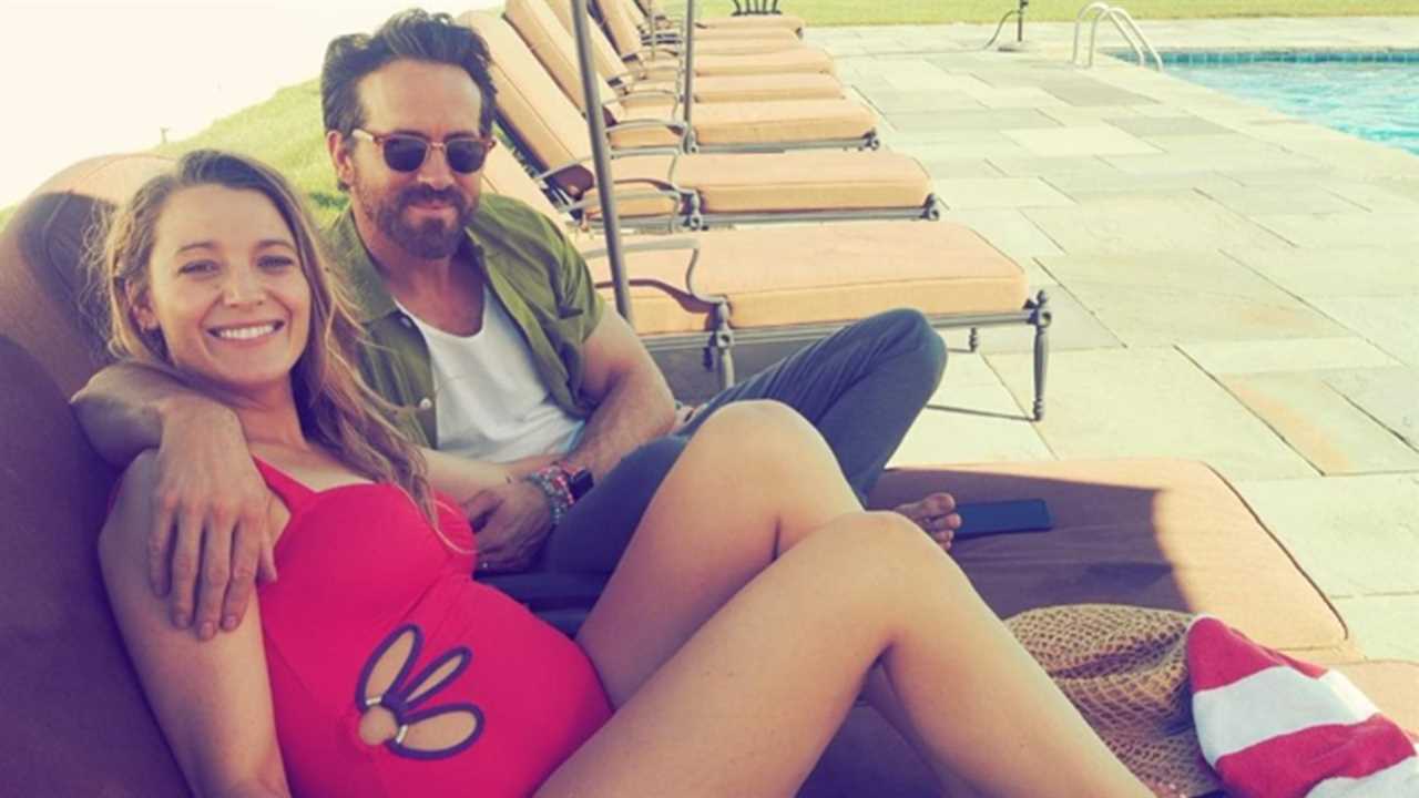 Blake Lively shares photos of her baby bump as she expects her fourth child with husband Ryan Reynolds.