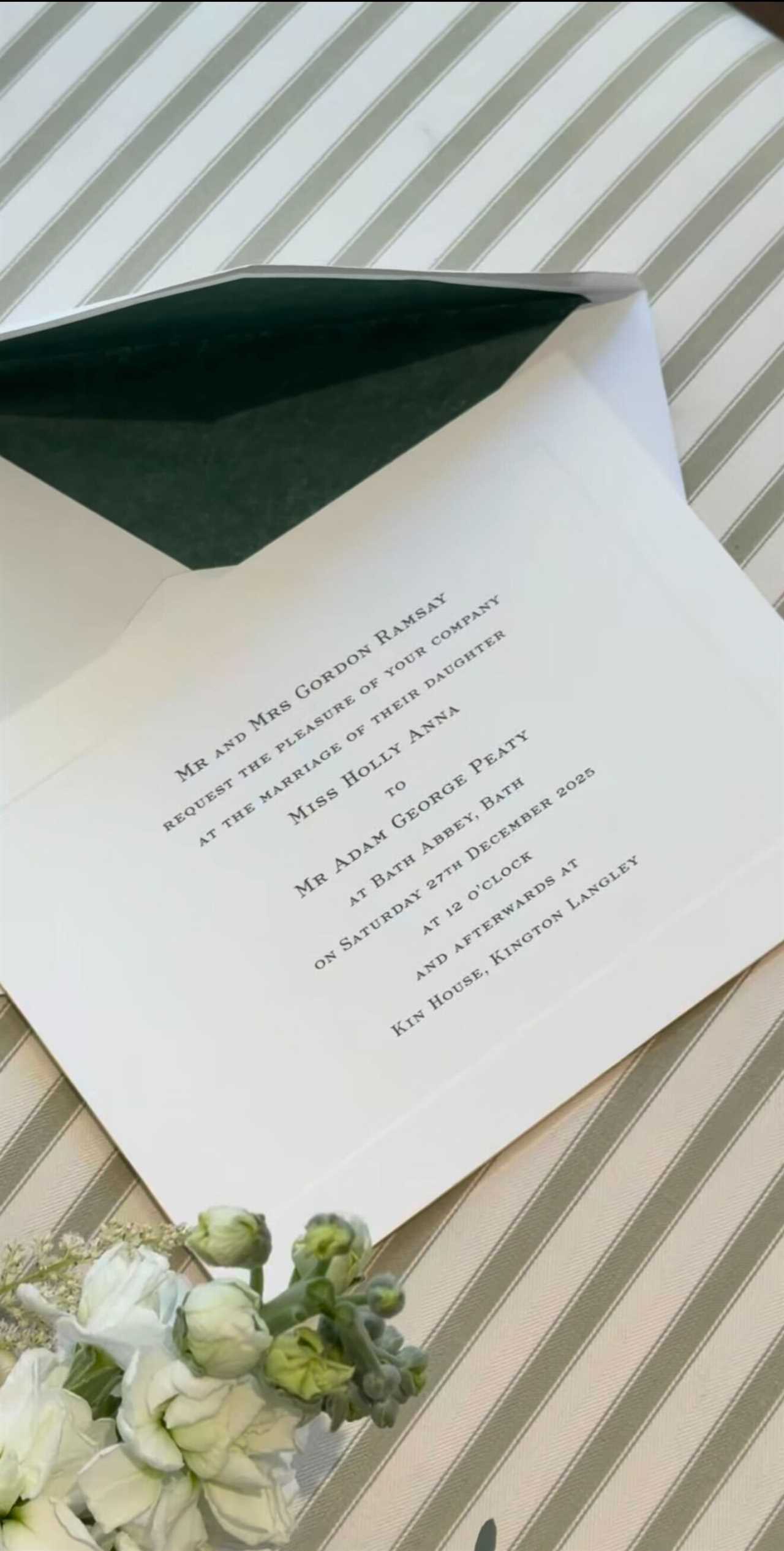 Holly Ramsay Adam Peaty wedding