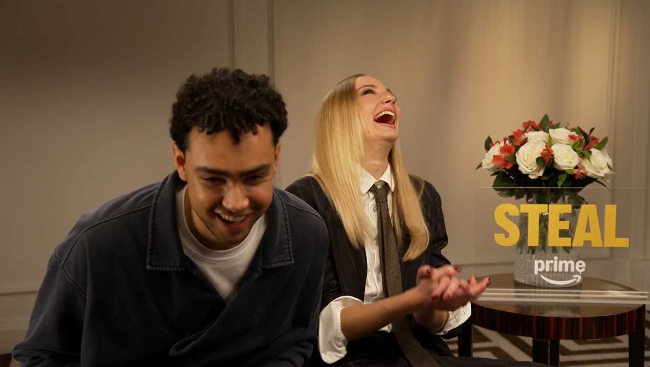 Archie Madekwe and Sophie Turner chat with Nine.com.au about their latest project, Prime Video series Steal. 