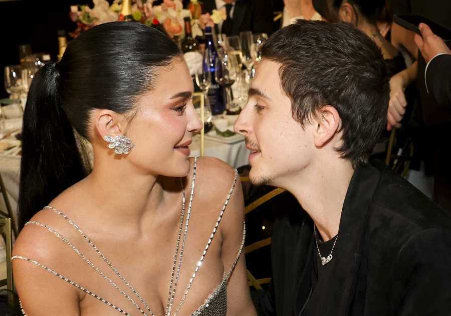 The intimate moment between Kylie Jenner and Timothée Chalamet we were deprived of on the Golden Globes red carpet
