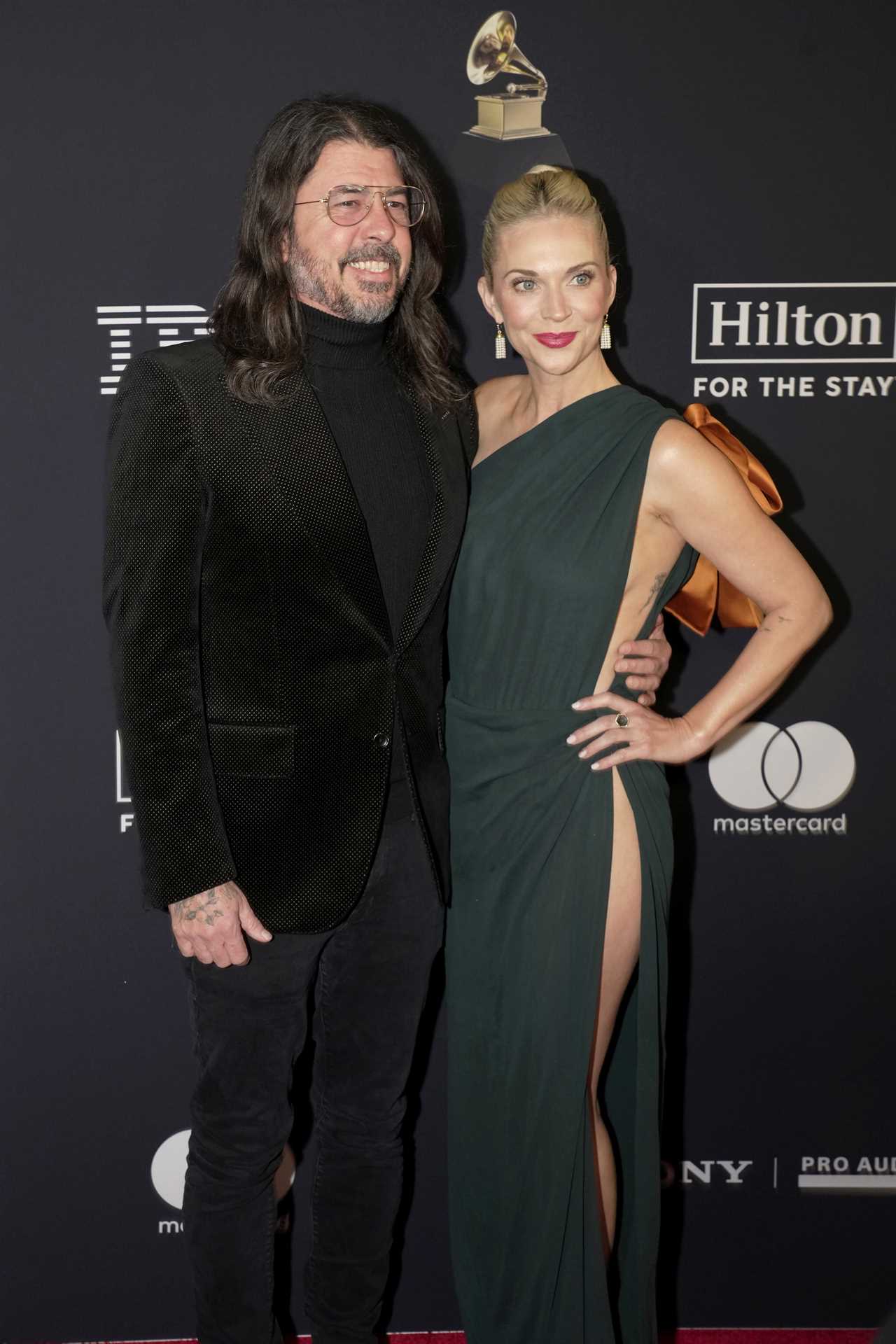 Dave Grohl and Jordyn Blum attend the 68th GRAMMY Awards Pre-GRAMMY Gala & GRAMMY 