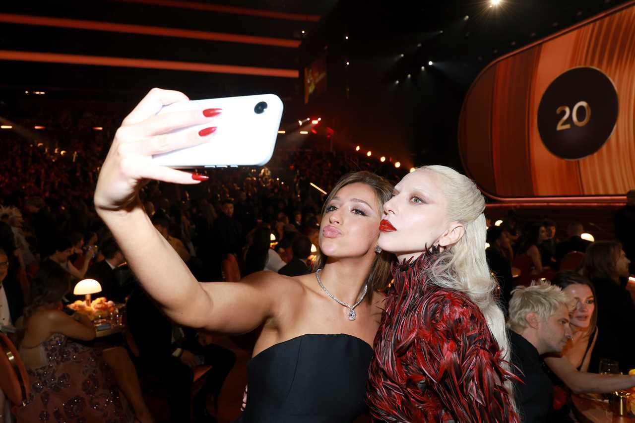  Tate McRae and Lady Gaga attend the 68th GRAMMY Awards