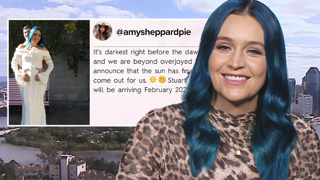 Amy Sheppard pregnant with her first child after three-year IVF journey