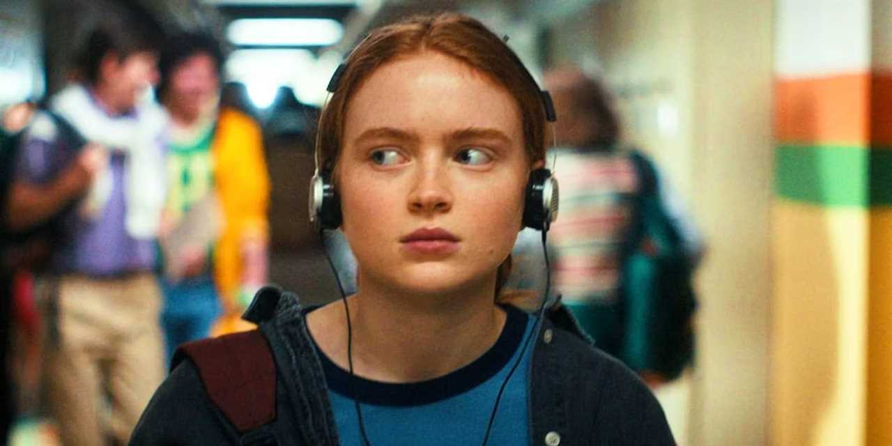 Sadie Sink as Max in Stranger Things.