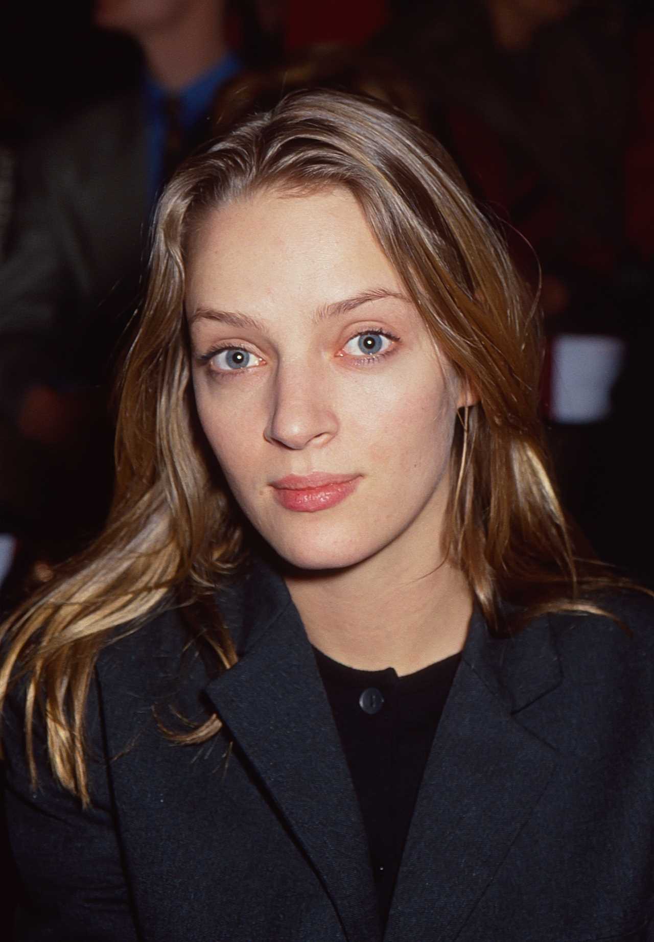 Uma Thurman working as a  model in 1994.