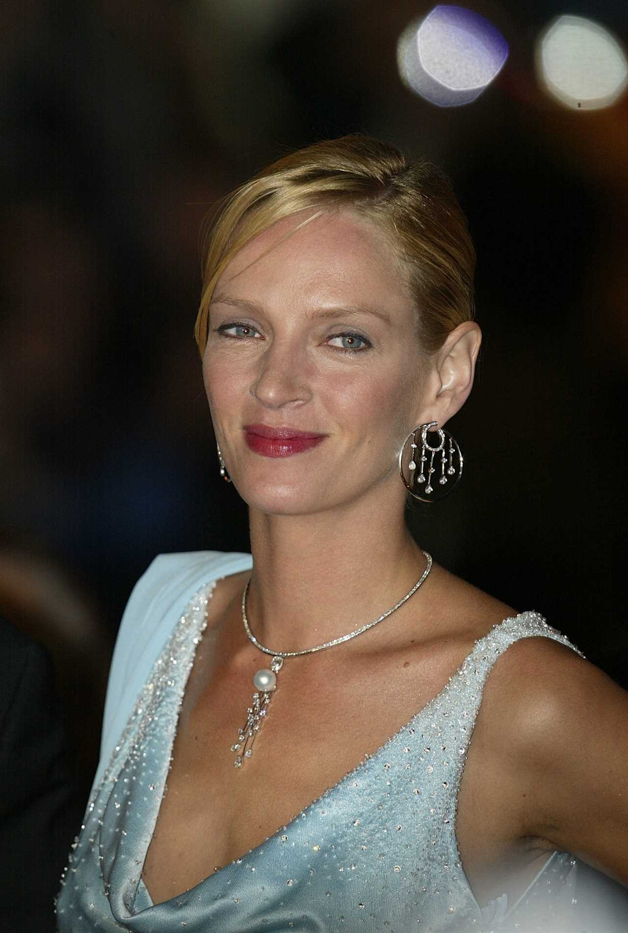 Uma Thurman at the Kill Bill II premiere at the International Cannes Film Festival on May 16, 2004.