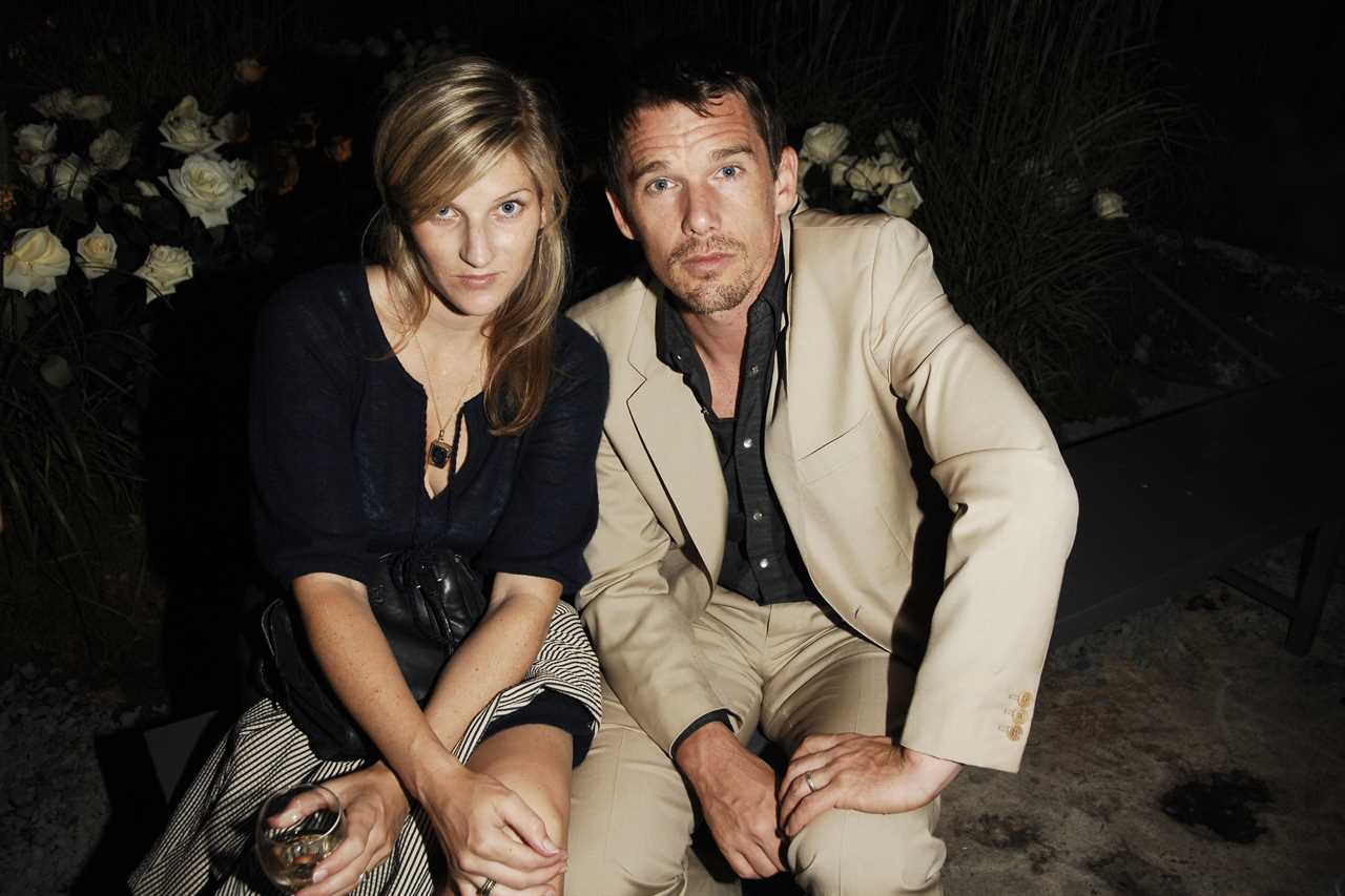 Ethan Hawke and wife Ryan Shawhughes.