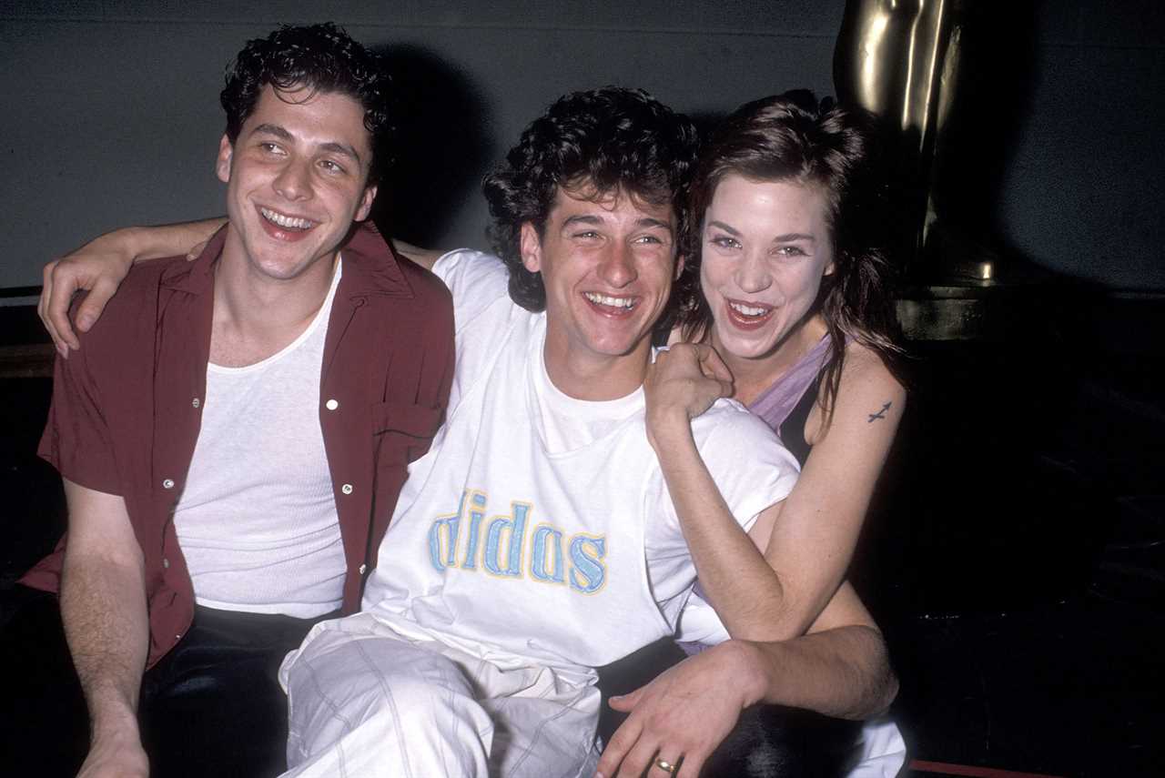 Actor Corey Parker, actor Patrick Dempsey and actress Carrie Hamilton attend 61st Annual Academy Awards Rehearsals for the "Break-Out Super Stars of Tomorrow" Musical Number on March 20, 1989 at the Shrine Auditorium in Los Angeles, California. 