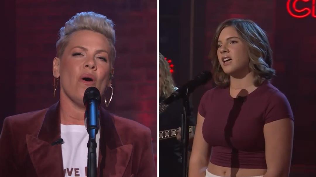 Pink performs duet with daughter Willow on The Kelly Clarkson Show