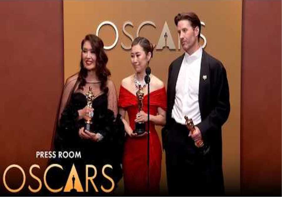 KPop Demon Hunters Best Animated Feature Film Press Room Speech | 98th Oscars (2026)