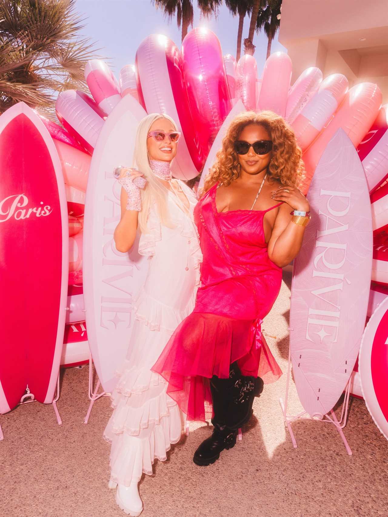 Paris Hilton and Lizzo Coachella 2026 day 2