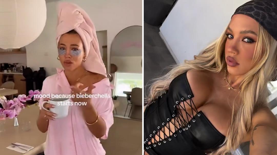 Tammy Hembrow gets ready for Coachella