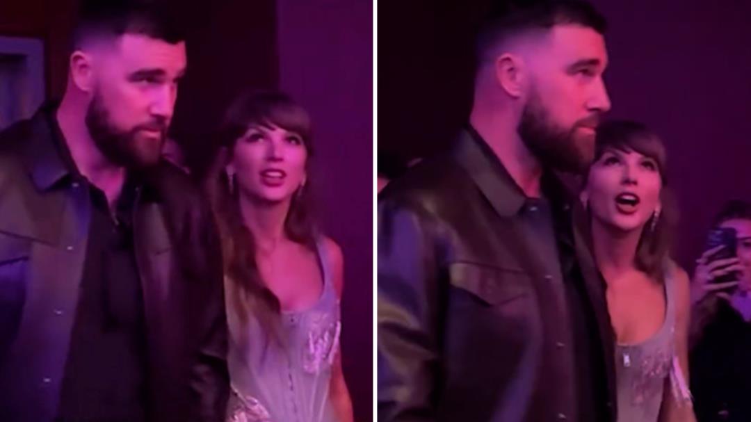Taylor Swift and Travis Kelce arrive at iHeartRadio Music Awards