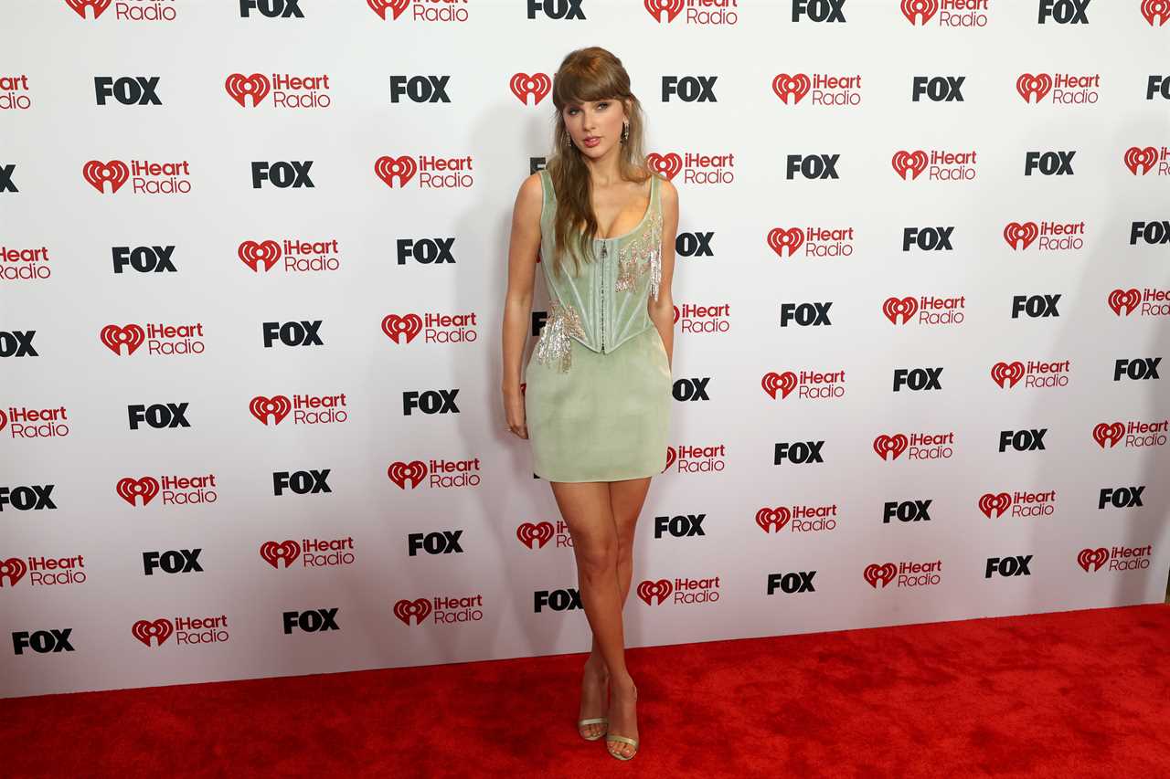 HOLLYWOOD, CALIFORNIA - MARCH 26: Taylor Swift attends the 2026 iHeartRadio Music Awards at Dolby Theatre on March 26, 2026 in Hollywood, California. (Photo by Frazer Harrison/Getty Images)