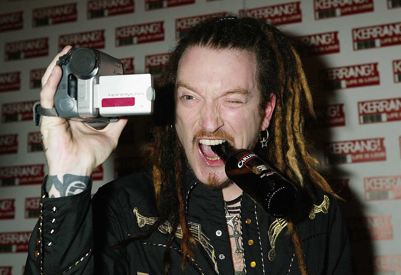 The Wildhearts poses in the media room at the 11th annual "Kerrang Awards 2004"  at the Carling Academy Brixton on August 26, 2004 in London. The music awards - hosted by Kerrang! magazine - features categories including Best International Newcomer, Classic Songwriter, and Best Band In The World.