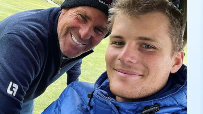 Jackson and Shane Warne