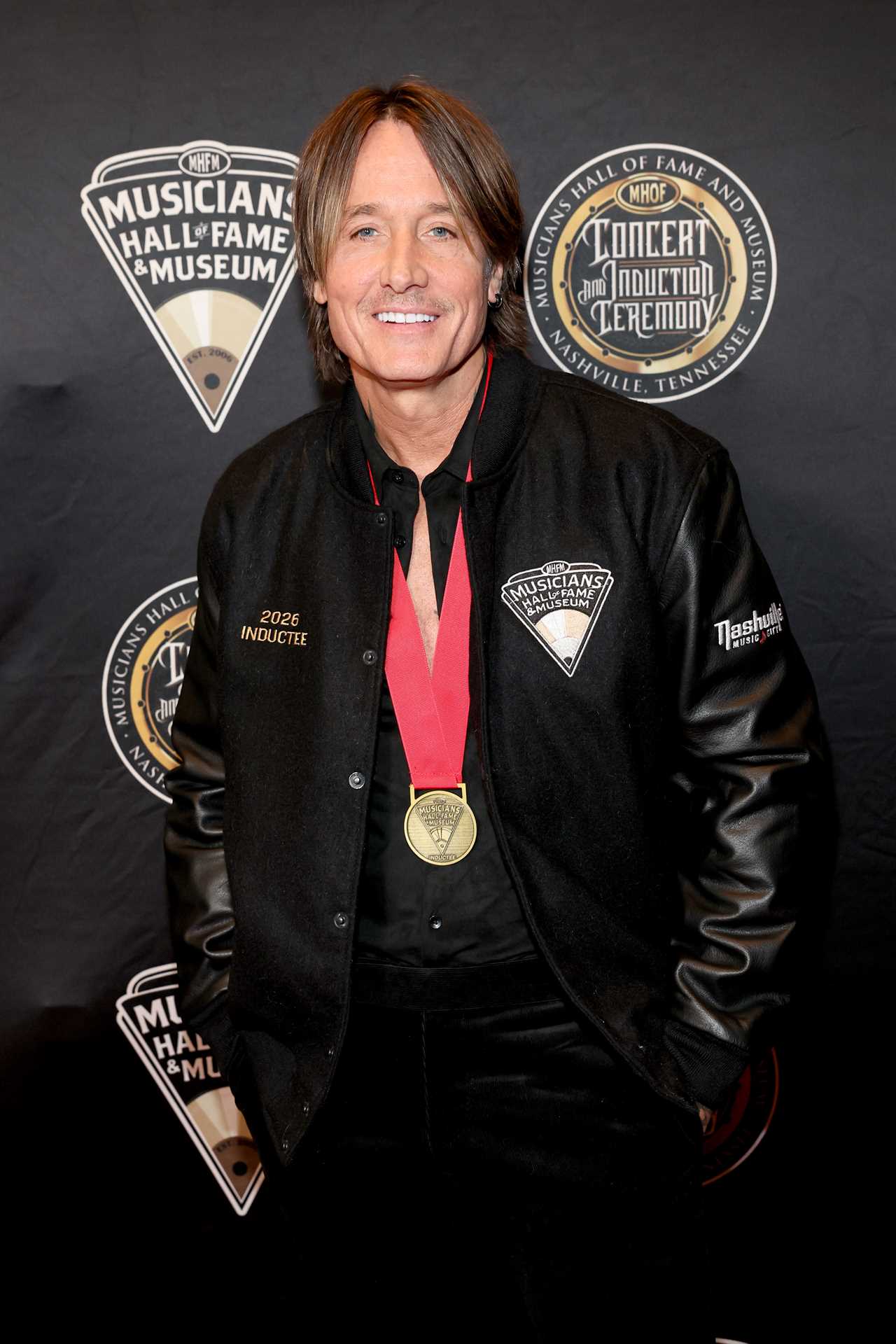 NASHVILLE, TENNESSEE - APRIL 28: Keith Urban attends the Musicians Hall of Fame & Museum Concert and Induction Ceremony at The Fisher Center for the Performing Arts on April 28, 2026 in Nashville, Tennessee. (Photo by Terry Wyatt/Getty Images)