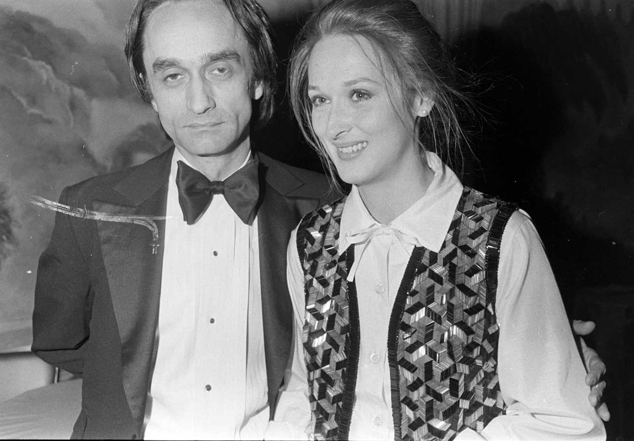 Meryl Streep with actor John Cazale, whom she dated from 1977 until his death in 1978. They are pictured in New York City in 1976.