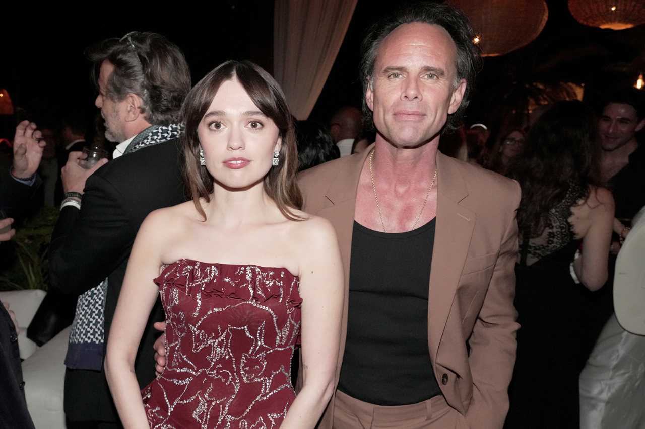 LOS ANGELES, CALIFORNIA - FEBRUARY 10: (L-R) Aimee Lou Wood and Walton Goggins attend the after-party for the world premiere of "The White Lotus" Season 3 at Paramount Studios on February 10, 2025 in Los Angeles, California. (Photo by Jeff Kravitz/FilmMagic for HBO)