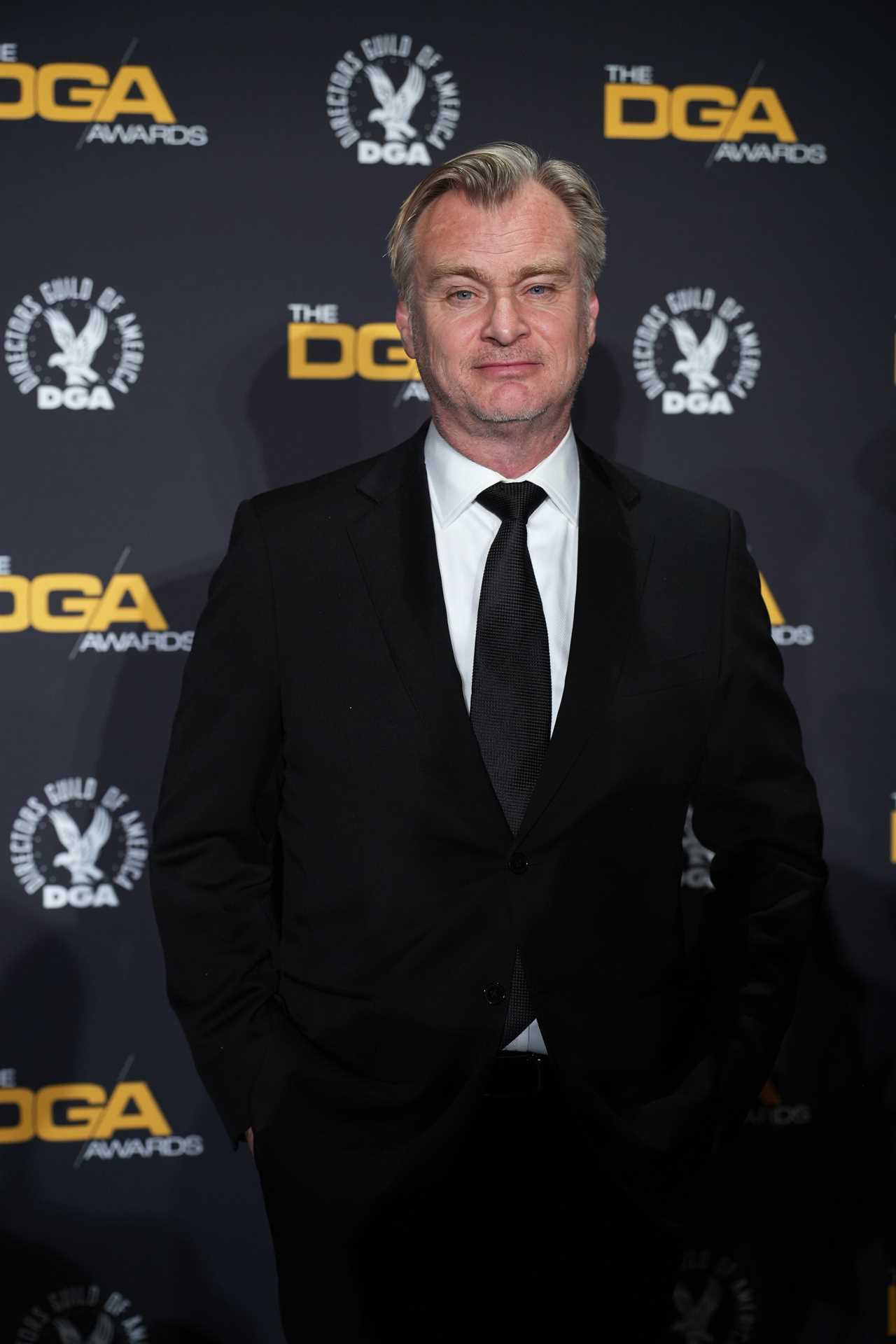 Christopher Nolan at the 77th Annual DGA Awards held at The Beverly Hilton on February 8, 2025 in Los Angeles, California. 