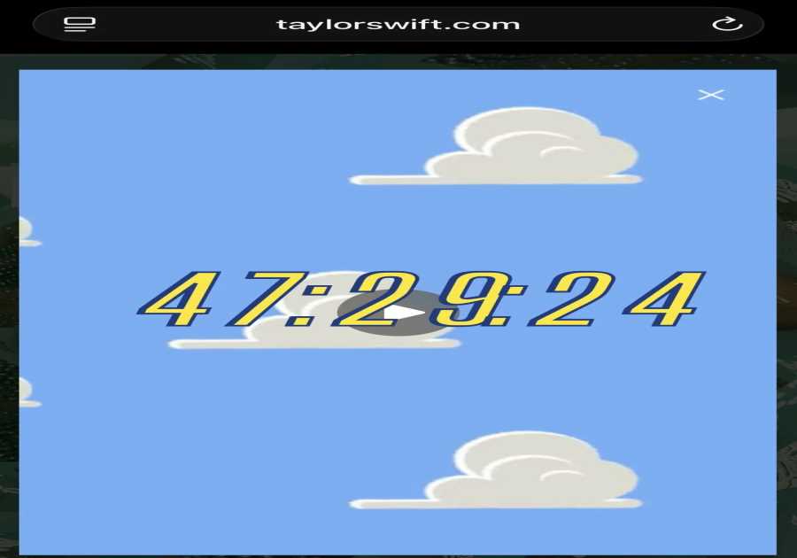 Taylor Swift sends fans into a frenzy with since-deleted countdown – and they've figured out what it means