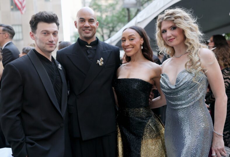 Lea Michele Reunites with ‘Glee’ Co-Stars Kristin Chenoweth & Brian Stokes Mitchell at Tony Awards