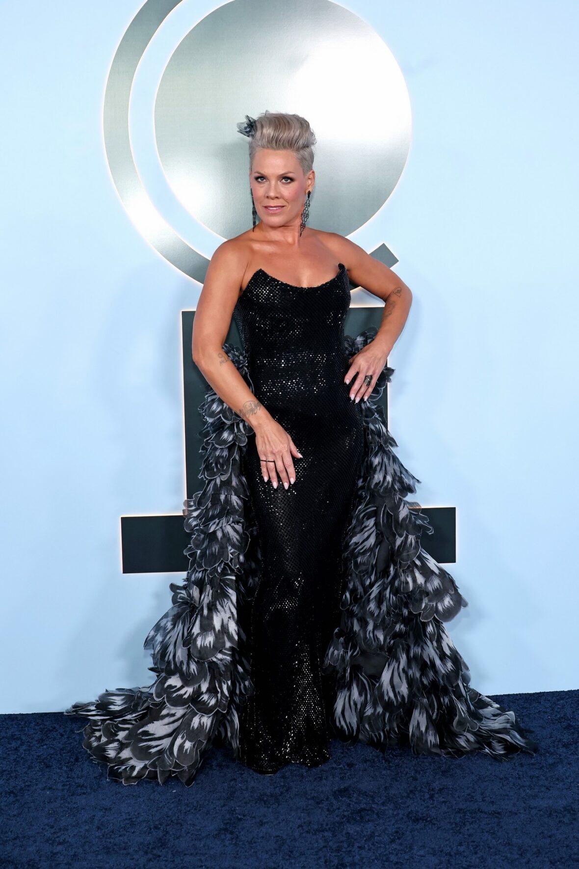 Pink and her family at the Tonys