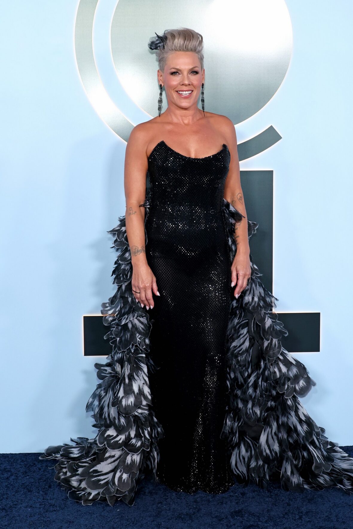 Pink and her family at the Tonys