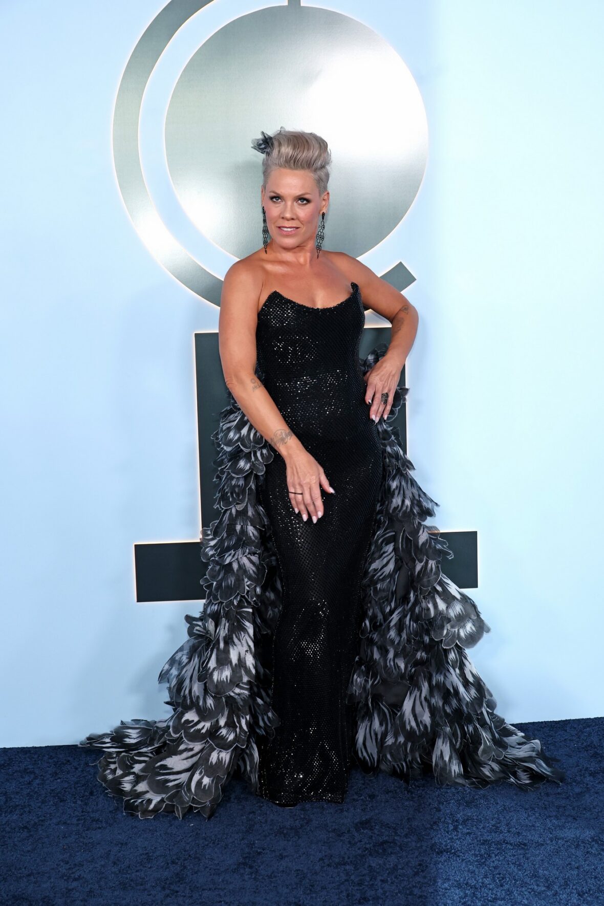 Pink and her family at the Tonys