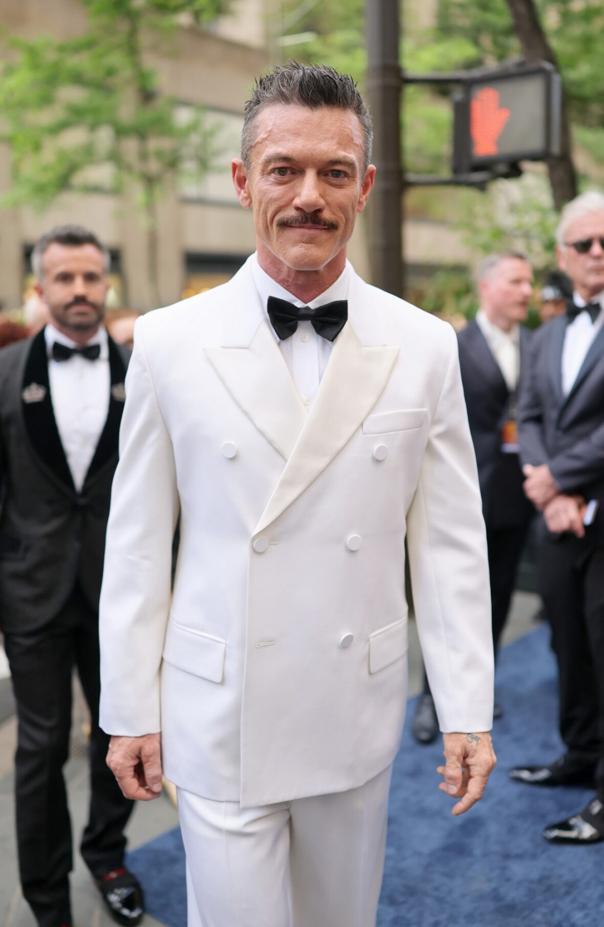 Nominee Luke Evans & Boyfriend Fran Tomas Arrive at Tony Awards 2026