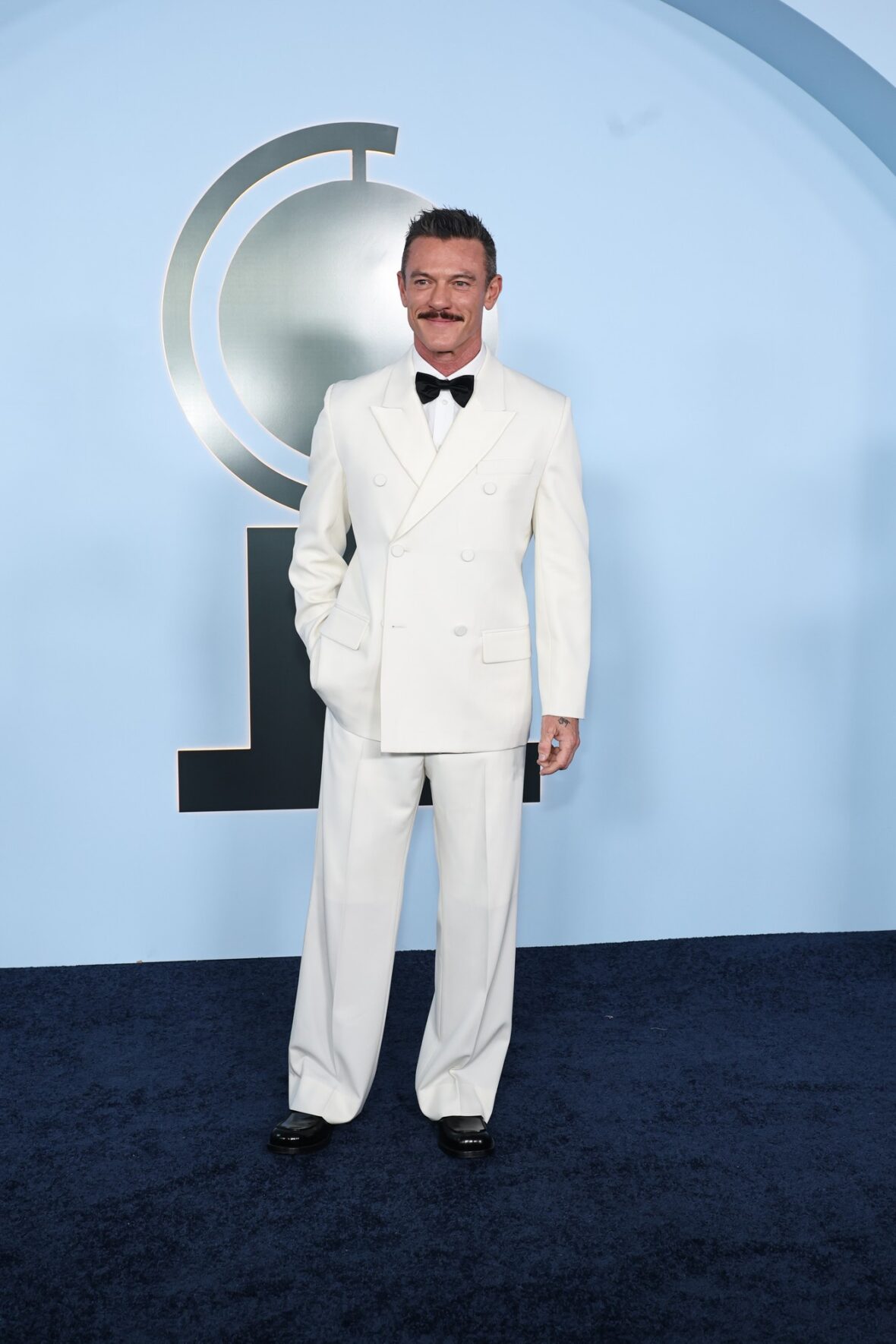 Nominee Luke Evans & Boyfriend Fran Tomas Arrive at Tony Awards 2026
