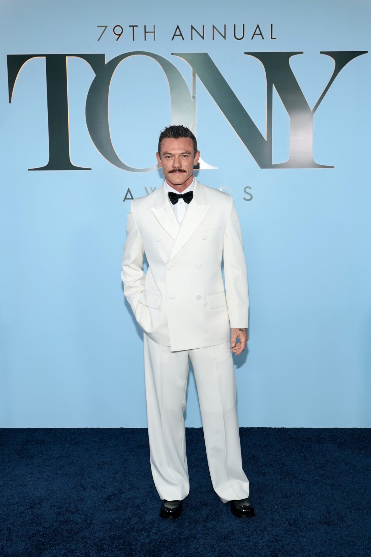 Nominee Luke Evans & Boyfriend Fran Tomas Arrive at Tony Awards 2026