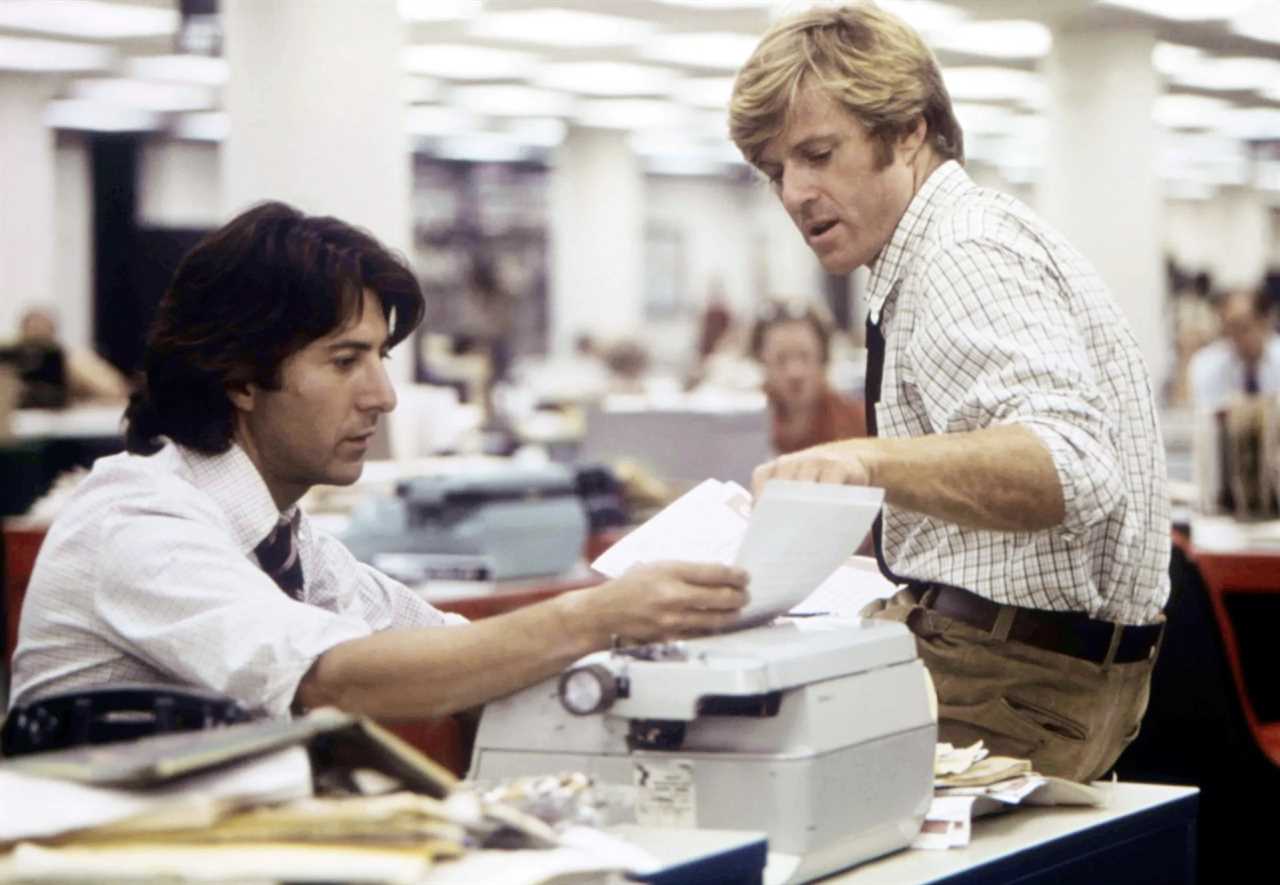 Dustin Hoffman and Robert Redford in All the President's Men