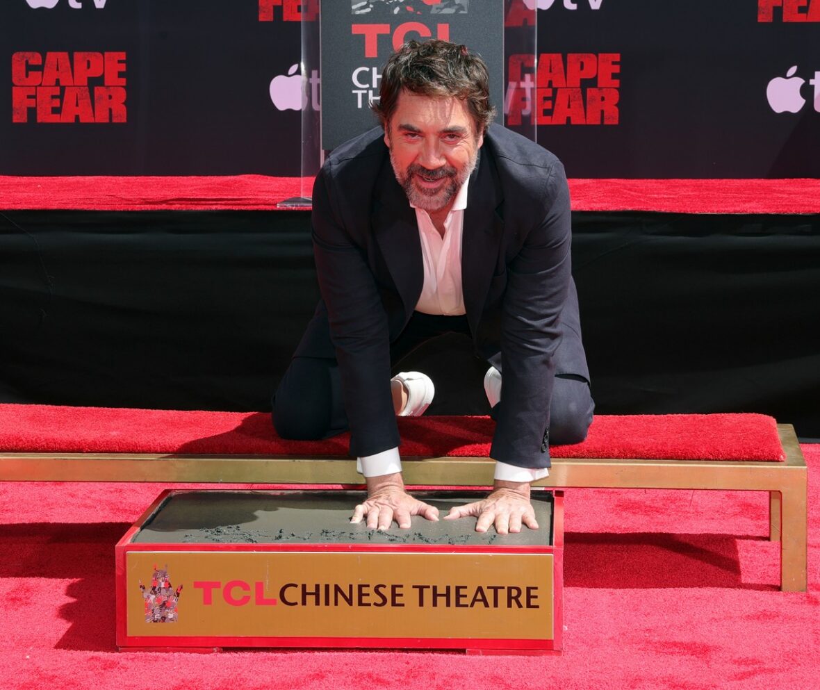 Javier Bardem at his Handprint and Footprint Ceremony at TCL Chinese Theatre