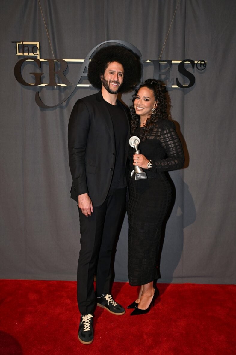Colin Kaepernick Makes Rare Appearance with Wife Nessa at Gracie Awards Luncheon to Support Her Award Win