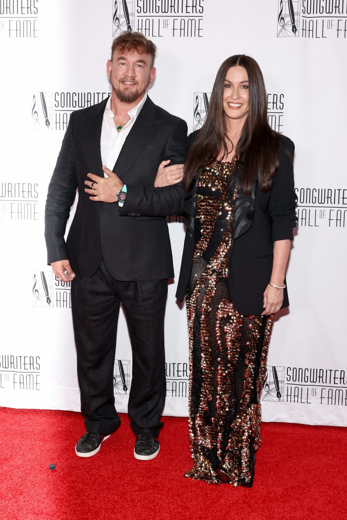 Souleye and Alanis Morissette at the 2026 Songwriters Hall of Fame Induction and Awards Gala