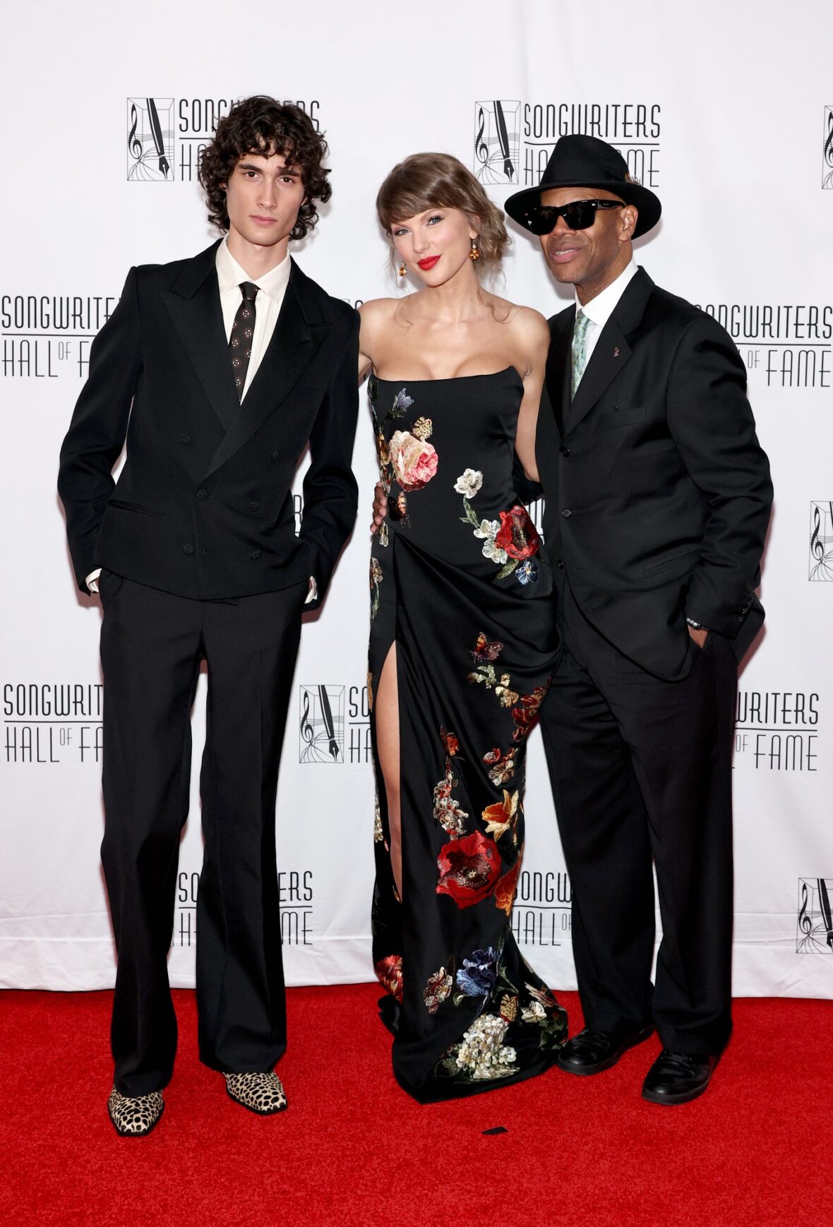 Sombr, Taylor Swift and Jimmy Jam at the 2026 Songwriters Hall of Fame Induction and Awards Gala