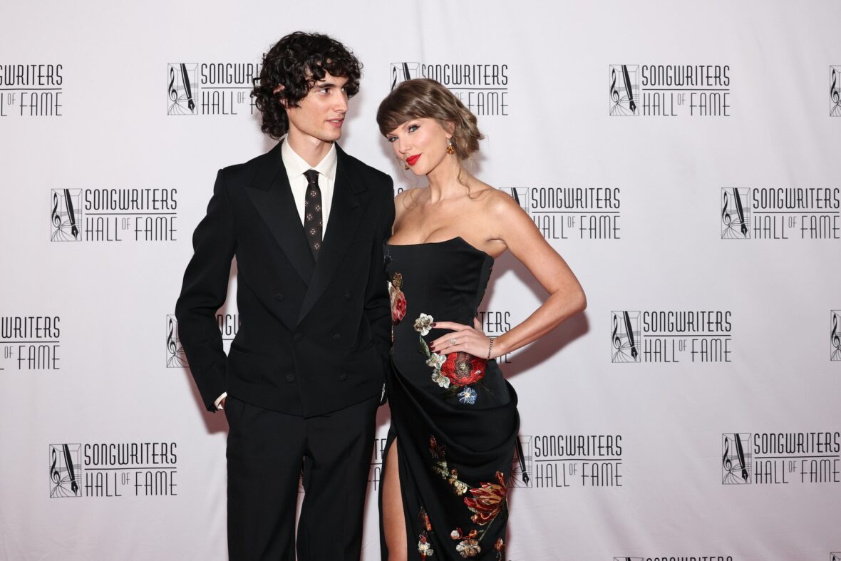 Sombr and Taylor Swift at the 2026 Songwriters Hall of Fame Induction and Awards Gala