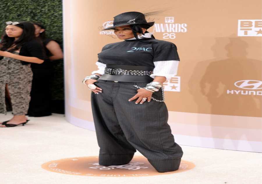 Janet Jackson Reps 2Pac on BET Awards 2026 Carpet