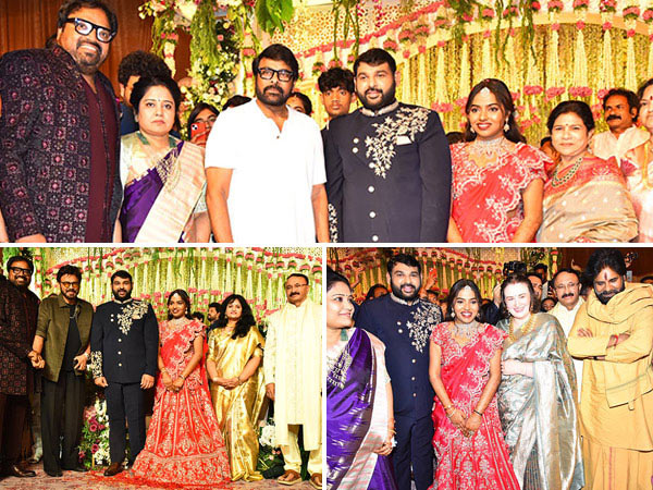 Pawan Kalyan Chiranjeevi Venkatesh Attend Director Meher Rameshs Daughters Wedding 