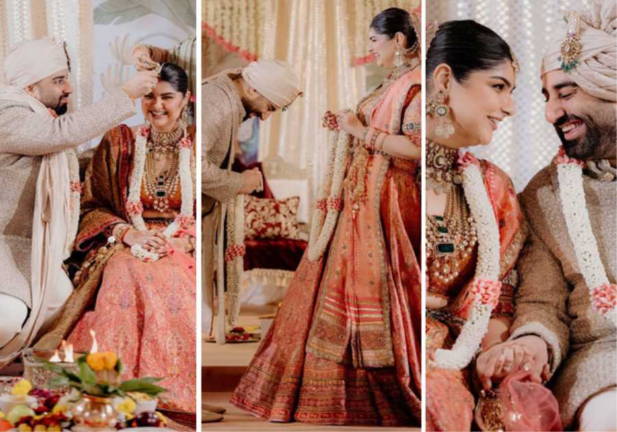 Photos: Janhvi Kapoor Khushi Kapoor Stand By Anshula Kapoor As She Marries Rohan Thakkar 