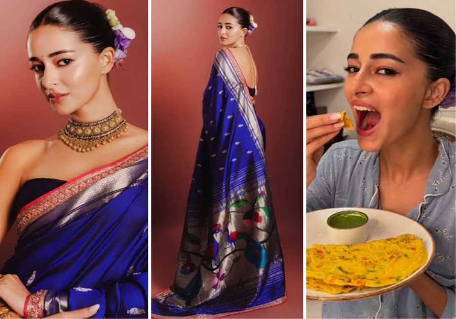 Ananya Panday Stuns in Paithani Saree As She Shares Glimpses From Filmfare Awards Marathi 2026 