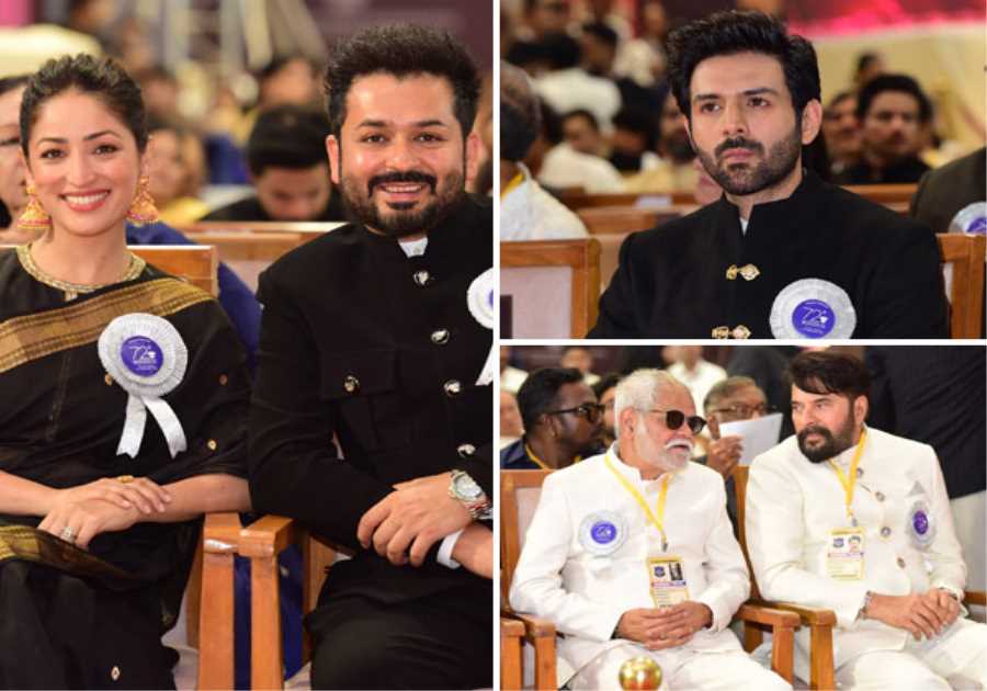 National Film Awards In Pics: Mammootty Kartik Aaryan Yami Gautam and More Honoured 