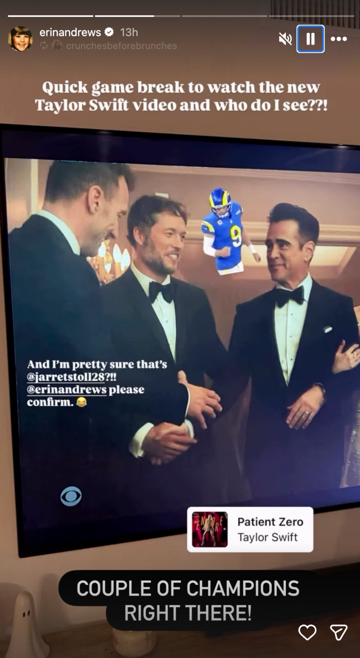 Erin Andrews Reacts to Husband's Cameo in Taylor Swift's 'Patient Zero'