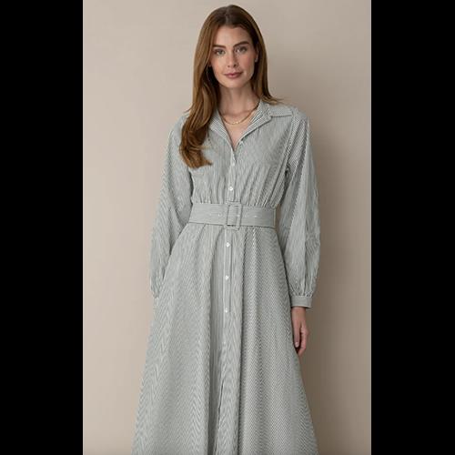 Draper James Eliza Striped Shirting Midi Dress
