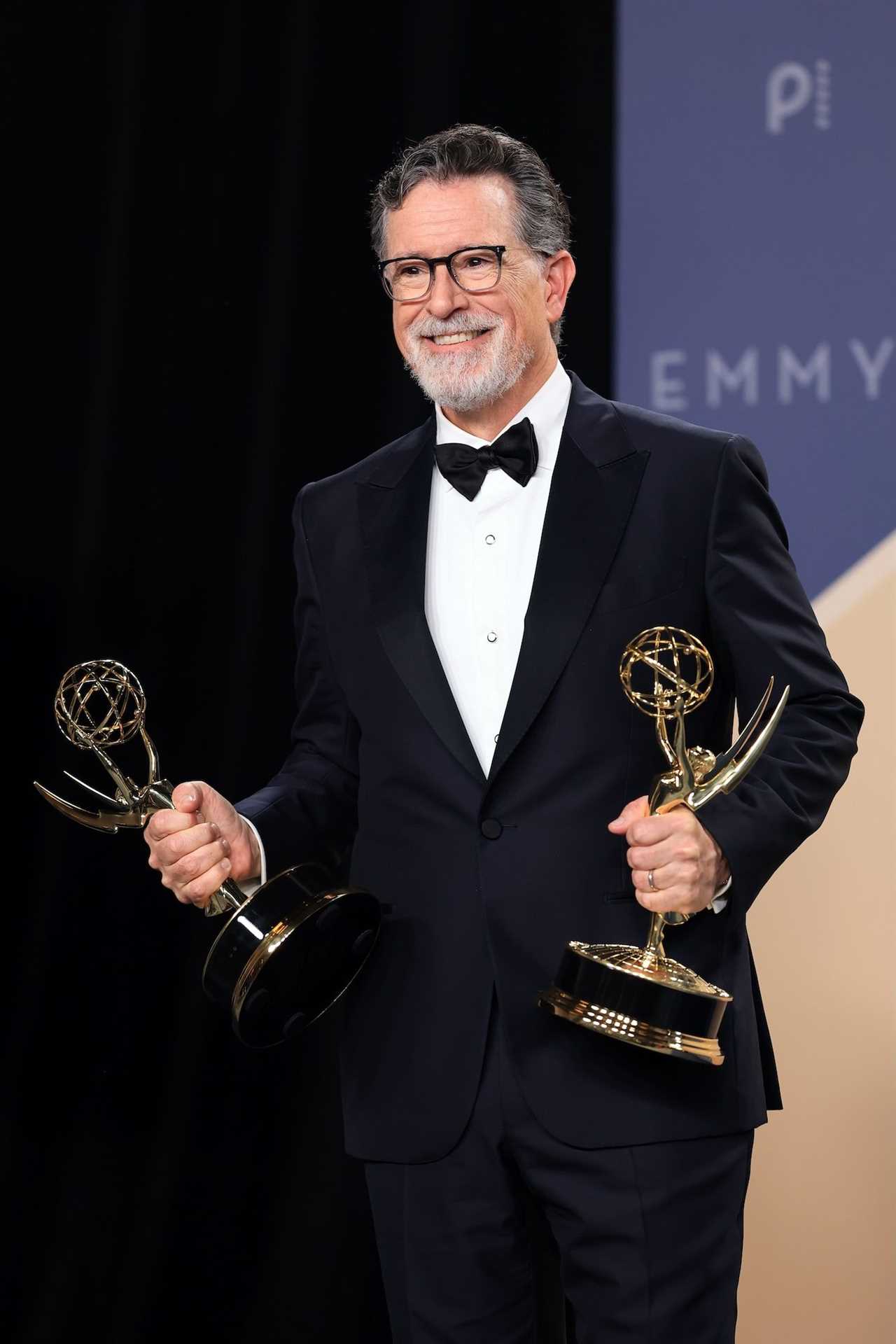 GettyImages-2295323786 emmys 2026 stephen colbert What You Didnt See on TV at the Emmys